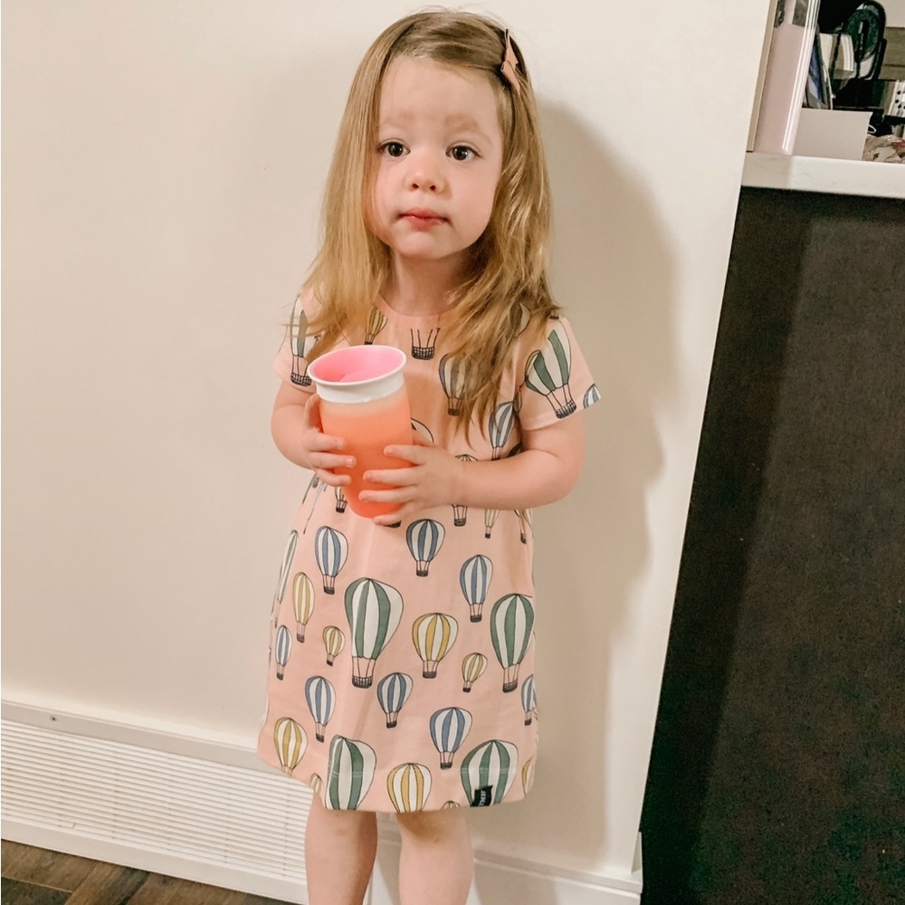 Hot Air Balloon T-Shirt Dress with POCKETS! 2-3 Years Todays Modern Bebe